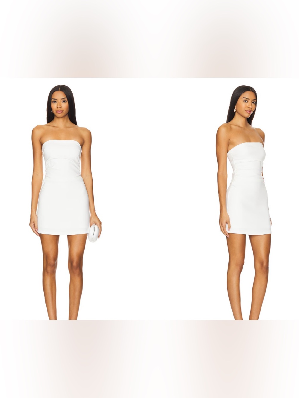 REVOLVE Strapless White Mini Dress